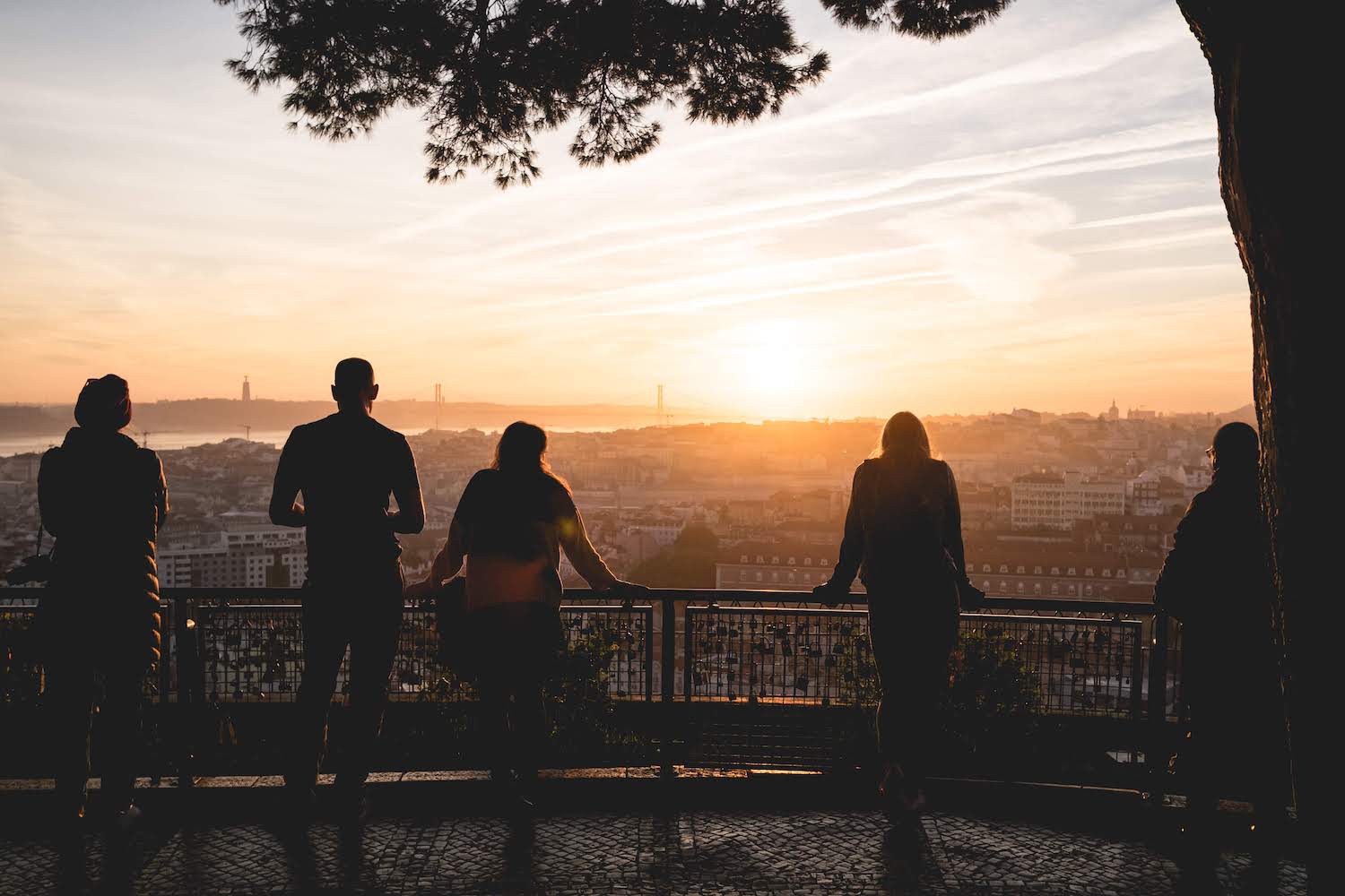 sunset lisbon