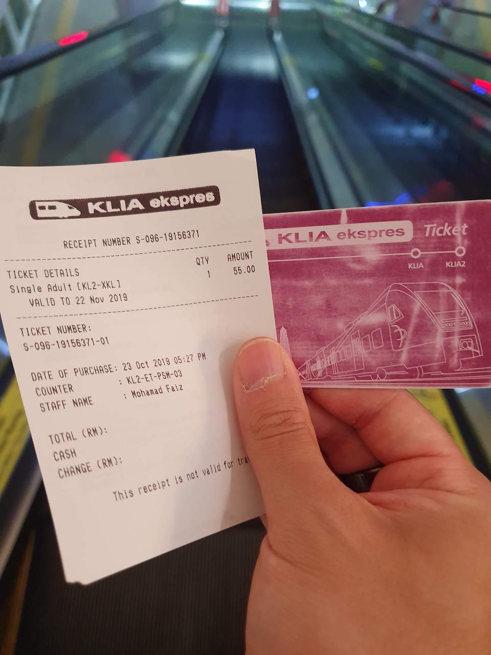 KLIA ekspress ticket