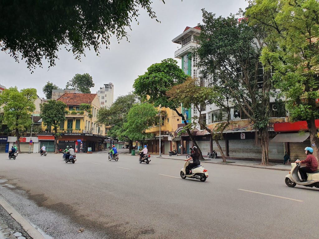 hanoi streets during corona
