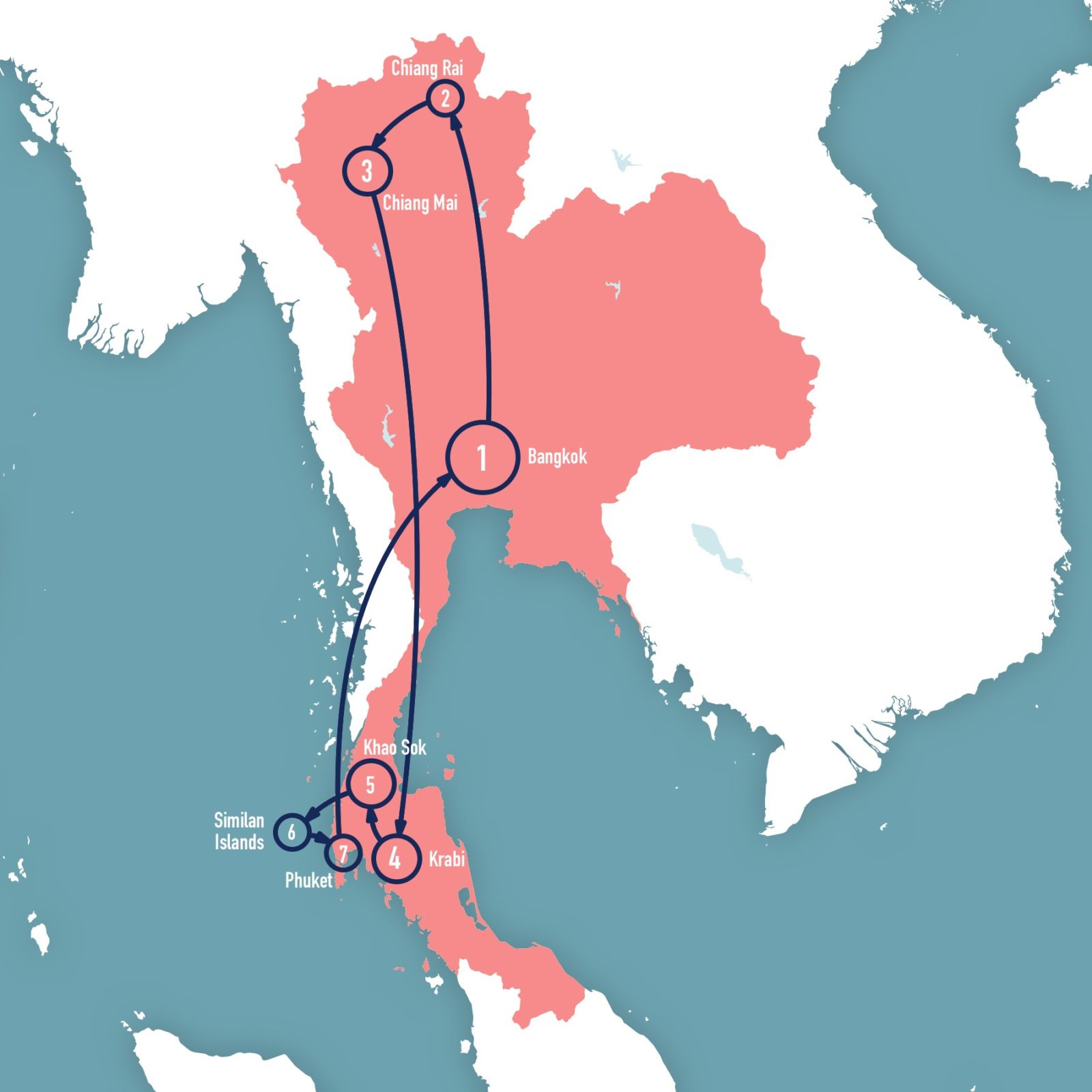 thailand map