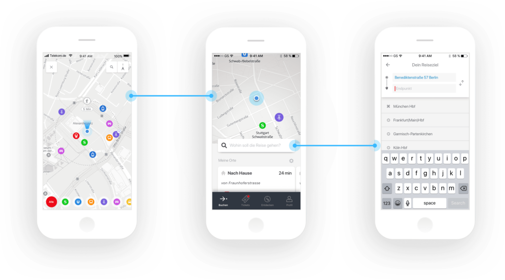 DB Mobility App Vision 3 1 Homescreen Access